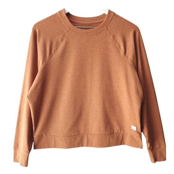 Vuori Long-Sleeve Halo Dreamknit Crew Sweatshirt In Palo Santo Heather - Picture 2 of 8